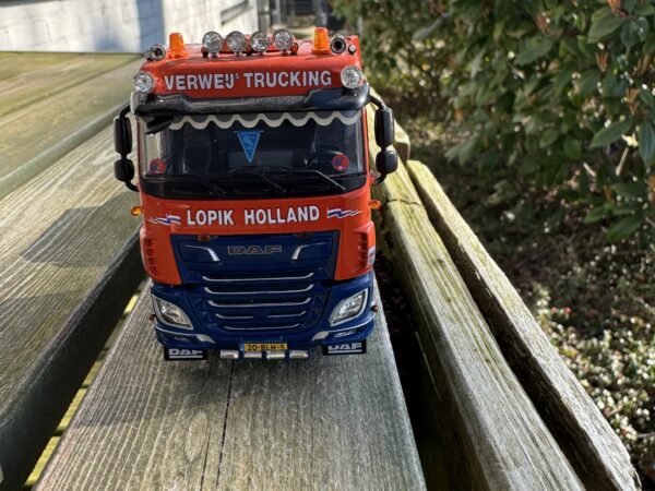 DAF XF spacecab twinsteer+Nooteboom eurodieplader  Verweij Trucking Lopik Nederland