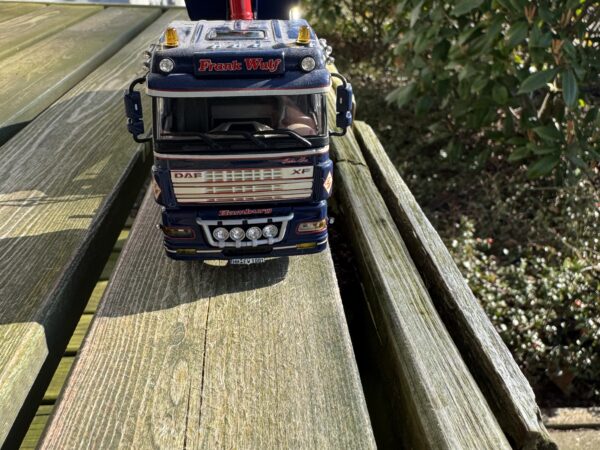 DAF XF spacecab twinsteer + halfpipe kippertrailer Frank Wulf Hamburg Duitsland