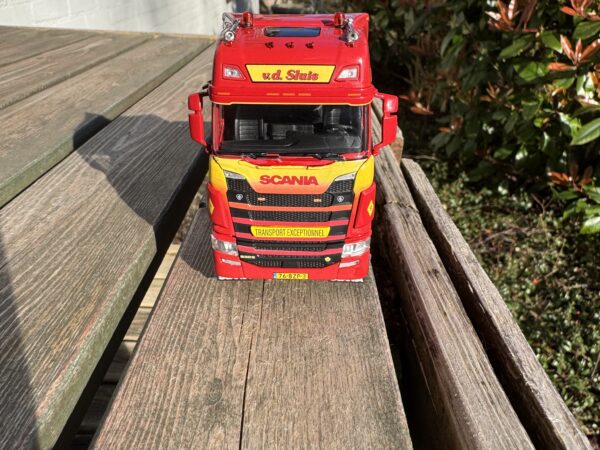 Scania S highline twinsteer +semidieplader van de Sluis Staphorst Nederland