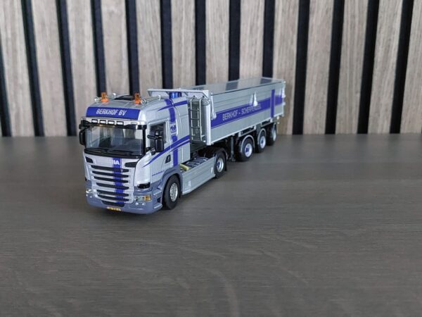 WSI 1:50 Scania G highline +Bulthuis X-steering kippertrailer  Berkhof  scherpenzeel Nederland